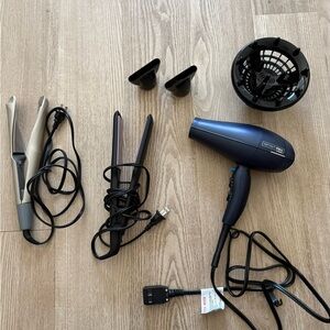 Conair Infiniti Pro Hair Dryer / Remington 1 3/4" Flat Iron w Anti-Static S5520